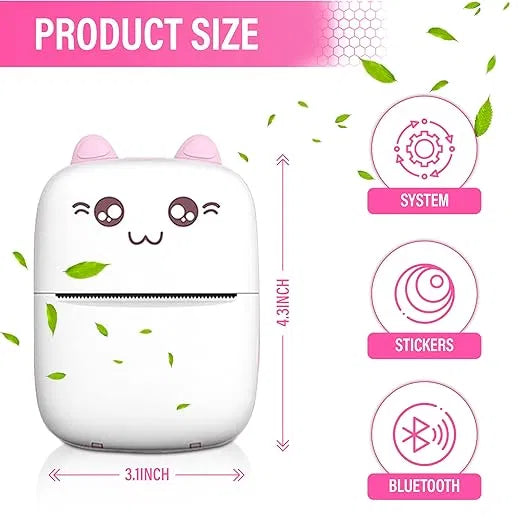 portable inkless mini printer for students