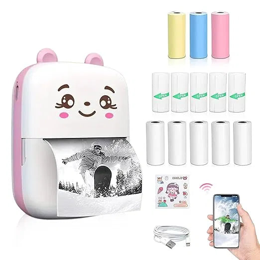portable inkless mini printer for students
